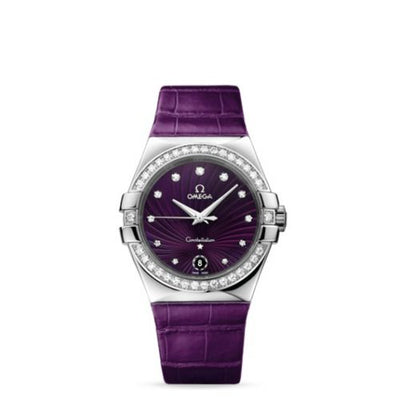 Watch Winder for watch Omega Constellation Constellation Quartz 35 Stainless Steel / Diamond / Purple Supernova / Alligator