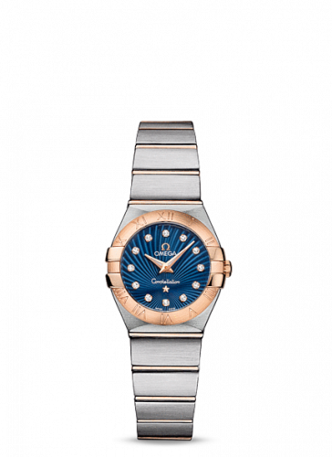 Watch Winder for watch Omega Constellation Constellation Quartz 24 Brushed Stainless Steel / Red Gold / Blue Supernova