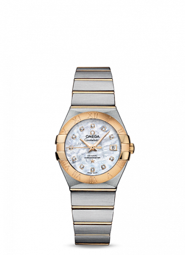 Watch Winder for watch Omega Constellation Constellation Co-Axial 27 Brushed Stainless Steel / Yellow Gold / MOP