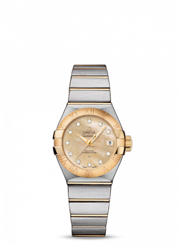 Watch Winder for watch Omega Constellation Constellation Co-Axial 27 Brushed Stainless Steel / Yellow Gold / Champagne MOP