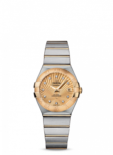 Watch Winder for watch Omega Constellation Constellation Co-Axial 27 Brushed Stainless Steel / Yellow Gold / Champagne Supernova