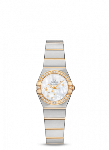 Watch Winder for watch Omega Constellation Constellation Quartz 24 Brushed Stainless Steel / Yellow Gold / Diamond / MOP Stars