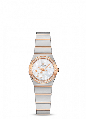 Watch Winder for watch Omega Constellation Constellation Quartz 24 Brushed Stainless Steel / Red Gold / Diamond / MOP Stars