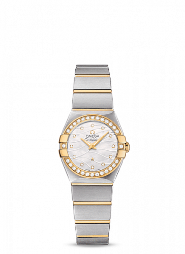 Watch Winder for watch Omega Constellation Constellation Quartz 24 Brushed Stainless Steel / Yellow Gold / Diamond / Wavy MOP