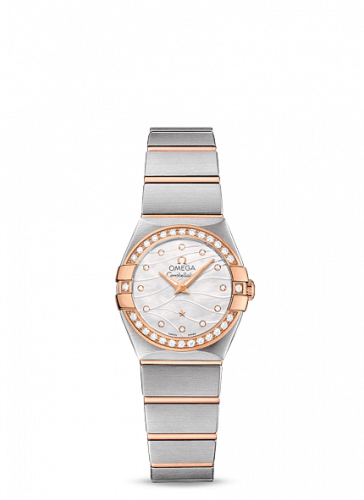 Watch Winder for watch Omega Constellation Constellation Quartz 24 Brushed Stainless Steel / Red Gold / Diamond / Wavy MOP