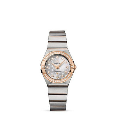 Watch Winder for watch Omega Constellation Constellation Quartz 27 Brushed Stainless Steel / Red Gold / Silver Omega