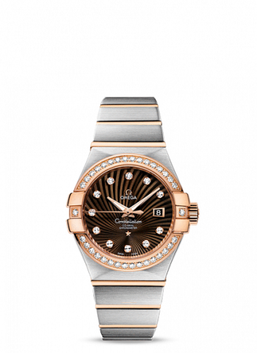 Watch Winder for watch Omega Constellation Constellation Co-Axial 31 Stainless Steel / Red Gold / Diamond / Brown Supernova