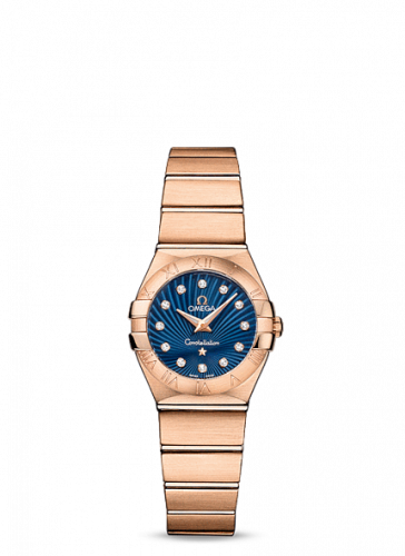 Watch Winder for watch Omega Constellation Constellation Quartz 24 Brushed Red Gold / Blue Supernova