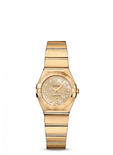 Watch Winder for watch Omega Constellation Constellation Quartz 24 Brushed Yellow Gold / Champagne MOP