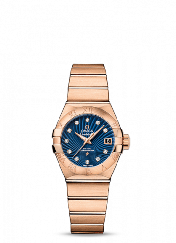 Watch Winder for watch Omega Constellation Constellation Co-Axial 27 Brushed Red Gold / Blue Supernova