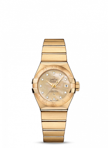 Watch Winder for watch Omega Constellation Constellation Co-Axial 27 Brushed Yellow Gold / Champagne MOP