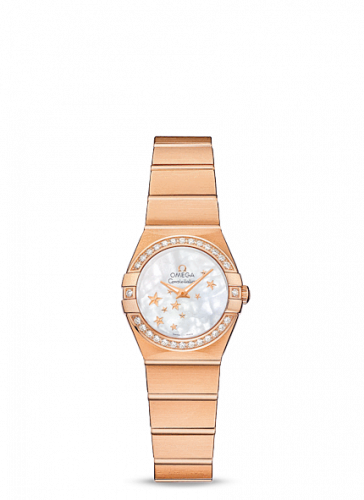 Watch Winder for watch Omega Constellation Constellation Quartz 24 Brushed Red Gold / Diamond / MOP Stars