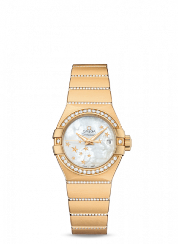 Watch Winder for watch Omega Constellation Constellation Co-Axial 27 Brushed Yellow Gold / Diamond / MOP Stars