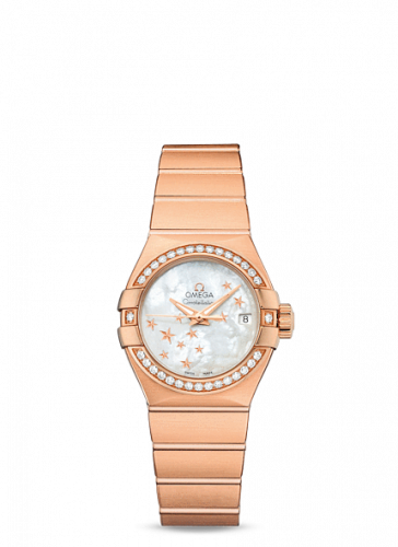 Watch Winder for watch Omega Constellation Constellation Co-Axial 27 Brushed Red Gold / Diamond / MOP Stars