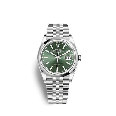 Remontoir à montres pour montre Rolex Datejust 36 Datejust 36 Stainless Steel - Domed / Verte / Jubilee