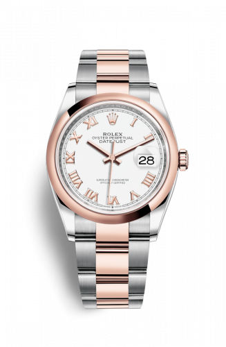 Remontoir à montres pour montre Rolex Datejust 36 Datejust 36 Stainless Steel / Everose / Smooth / Blanc Roman / Oyster
