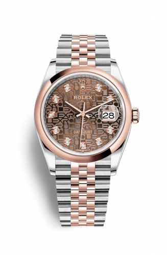 Remontoir à montres pour montre Rolex Datejust 36 Datejust 36 Stainless Steel / Everose / Smooth / Chocolate Computer / Jubilee