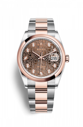 Remontoir à montres pour montre Rolex Datejust 36 Datejust 36 Stainless Steel / Everose / Smooth / Chocolate Computer / Oyster