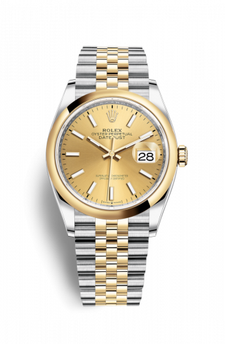 Remontoir à montres pour montre Rolex Datejust 36 Datejust 36 Stainless Steel / Yellow Or / Smooth / Champagne / Jubilee