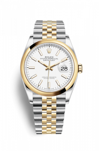 Remontoir à montres pour montre Rolex Datejust 36 Datejust 36 Stainless Steel / Yellow Or / Smooth / Blanc / Jubilee