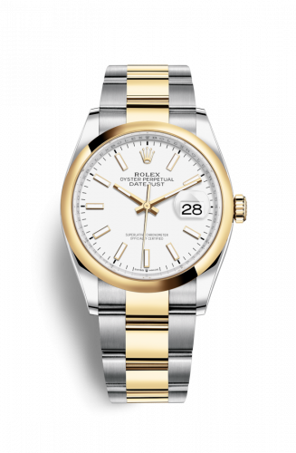 Remontoir à montres pour montre Rolex Datejust 36 Datejust 36 Stainless Steel / Yellow Or / Smooth / Blanc / Oyster
