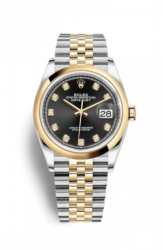 Remontoir à montres pour montre Rolex Datejust 36 Datejust 36 Stainless Steel / Yellow Or / Smooth / Noire Diamond / Jubilee