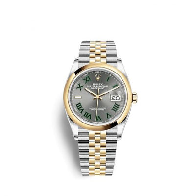 Remontoir à montres pour montre Rolex Datejust 36 Datejust 36 Stainless Steel / Yellow Or / Smooth / Slate Roman / Jubilee
