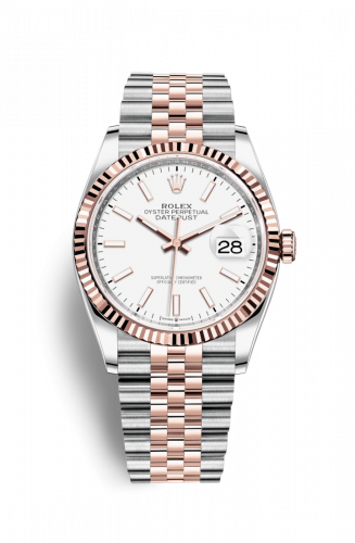Remontoir à montres pour montre Rolex Datejust 36 Datejust 36 Stainless Steel / Everose / Fluted / Blanc / Jubilee