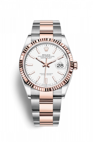 Remontoir à montres pour montre Rolex Datejust 36 Datejust 36 Stainless Steel / Everose / Fluted / Blanc / Oyster