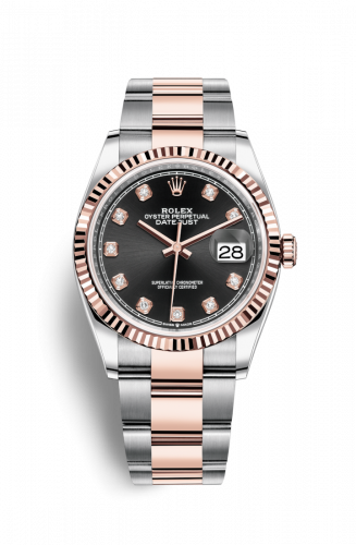 Remontoir à montres pour montre Rolex Datejust 36 Datejust 36 Stainless Steel / Everose / Fluted / Noire Diamond / Oyster
