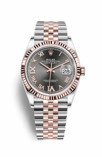Remontoir à montres pour montre Rolex Datejust 36 Datejust 36 Stainless Steel / Everose / Fluted / Dark Rhodium Roman / Jubilee