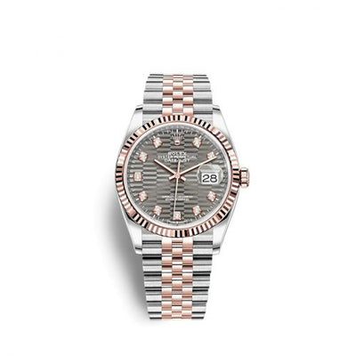 Remontoir à montres pour montre Rolex Datejust 36 Datejust 36 Stainless Steel / Everose / Fluted / Slate - Fluted - Diamond / Jubilee