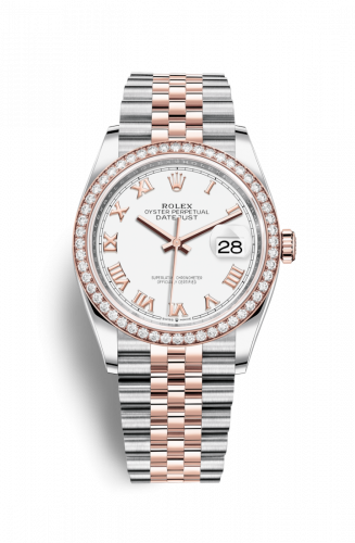 Remontoir à montres pour montre Rolex Datejust 36 Datejust 36 Stainless Steel / Everose / Diamond / Blanc Roman / Jubilee