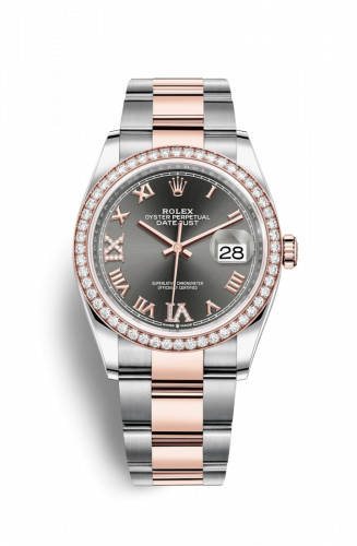 Remontoir à montres pour montre Rolex Datejust 36 Datejust 36 Stainless Steel / Everose / Diamond / Dark Rhodium Roman / Oyster