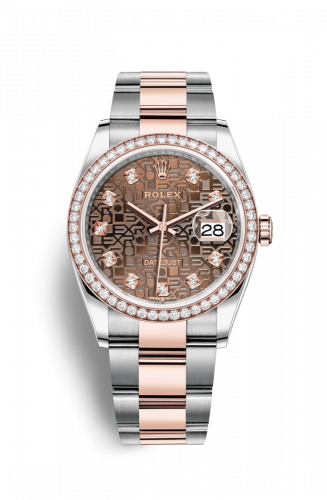 Remontoir à montres pour montre Rolex Datejust 36 Datejust 36 Stainless Steel / Everose / Diamond / Chocolate Computer / Oyster