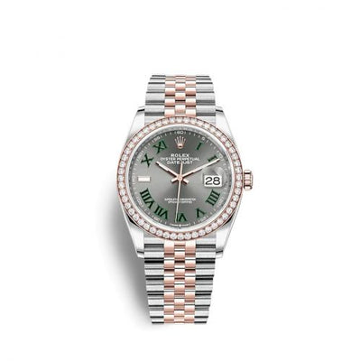 Remontoir à montres pour montre Rolex Datejust 36 Datejust 36 Stainless Steel / Everose / Diamond / Slate - Roman / Jubilee