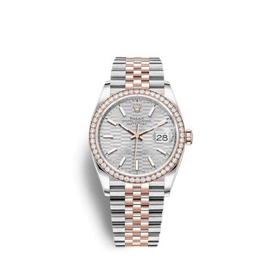 Remontoir à montres pour montre Rolex Datejust 36 Datejust 36 Stainless Steel / Everose / Diamond / Argent - Jubilee / Jubilee