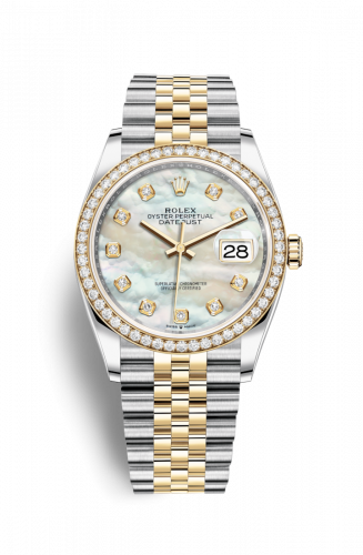 Remontoir à montres pour montre Rolex Datejust 36 Datejust 36 Stainless Steel / Yellow Or / Diamond / MOP Diamond / Jubilee