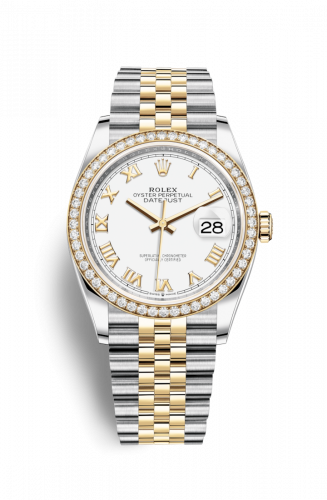 Remontoir à montres pour montre Rolex Datejust 36 Datejust 36 Stainless Steel / Yellow Or / Diamond / Blanc Roman / Jubilee