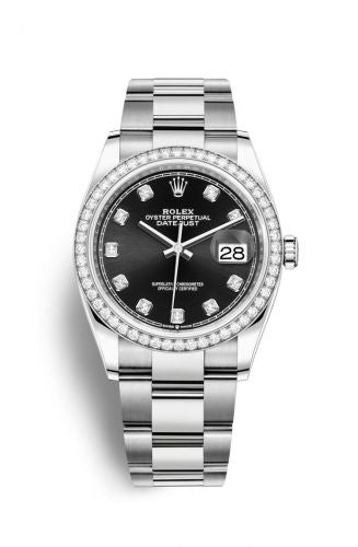 Remontoir à montres pour montre Rolex Datejust 36 Datejust 36 Stainless Steel / Diamond / Noire-Diamond / Oyster