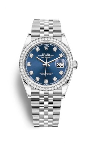 Remontoir à montres pour montre Rolex Datejust 36 Datejust 36 Stainless Steel / Diamond / Bleu-Diamond / Jubilee