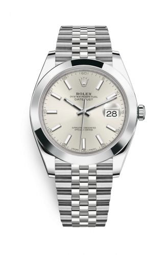 Remontoir à montres pour montre Rolex Datejust 41 Datejust 41 Stainless Steel Smooth / Jubilee / Argent
