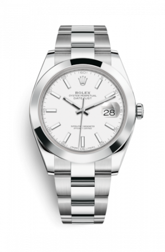 Remontoir à montres pour montre Rolex Datejust 41 Datejust 41 Stainless Steel Smooth / Oyster / Blanc