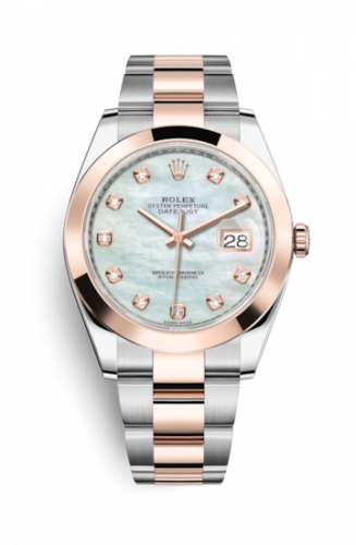 Remontoir à montres pour montre Rolex Datejust 41 Datejust 41 Rolesor Everose Smooth / Oyster / MOP - Diamond