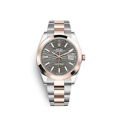 Remontoir à montres pour montre Rolex Datejust 41 Datejust 41 Rolesor Everose - Smooth / Oyster / Slate - Fluted