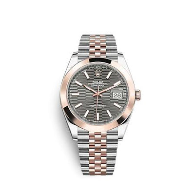 Remontoir à montres pour montre Rolex Datejust 41 Datejust 41 Rolesor Everose - Smooth / Jubilee / Slate - Fluted