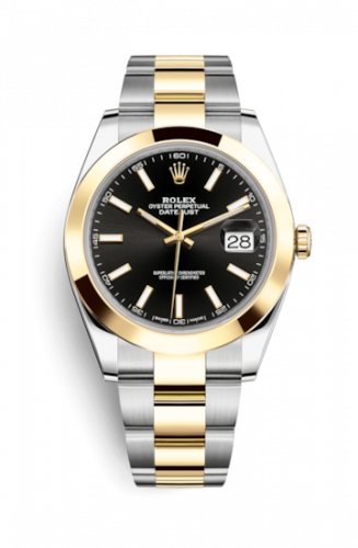 Remontoir à montres pour montre Rolex Datejust 41 Datejust 41 Rolesor Yellow Smooth / Oyster / Noire