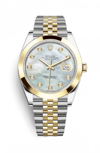 Remontoir à montres pour montre Rolex Datejust 41 Datejust 41 Rolesor Yellow Smooth / Jubilee / MOP