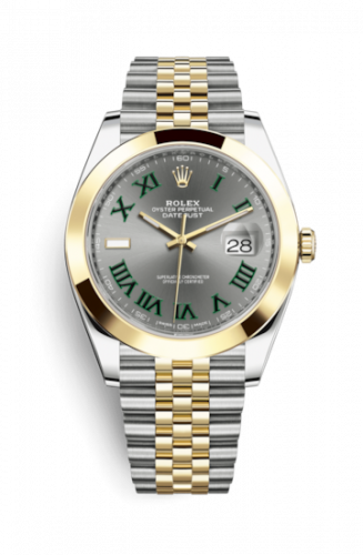 Remontoir à montres pour montre Rolex Datejust 41 Datejust 41 Rolesor Yellow Smooth / Jubilee / Slate - Roman