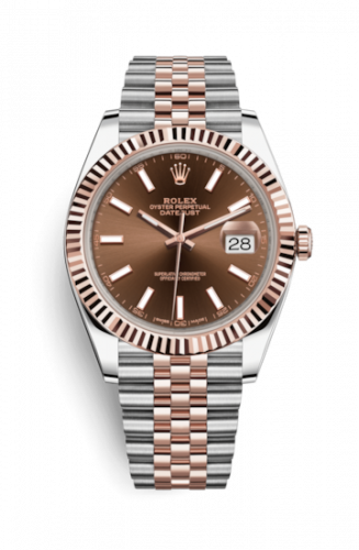 Remontoir à montres pour montre Rolex Datejust 41 Datejust 41 Rolesor Everose Fluted / Jubilee / Chocolate